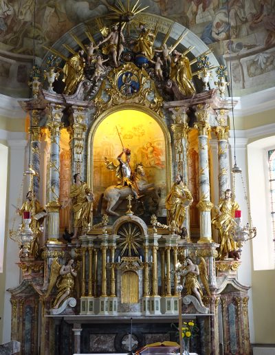 Oltar sv. Jurija po konačnem kons.-rest. posegu